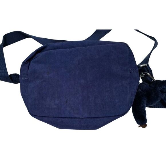 Kipling Navy Blue Crossbody Bag Adjustable Strap & Zippered Pockets Lightweight - Picture 3 of 7